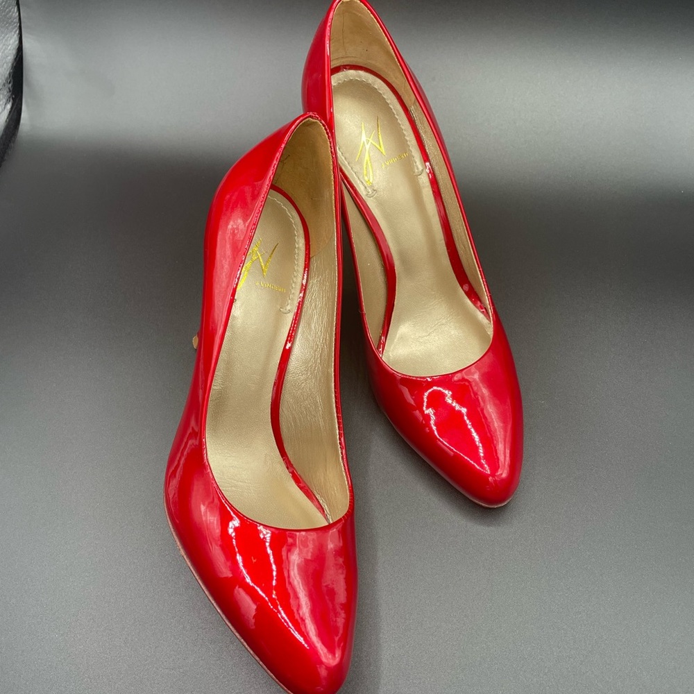 REDUCED PRICE J Vincent Red Patent Leather Dress Pump $5.95 Shipping